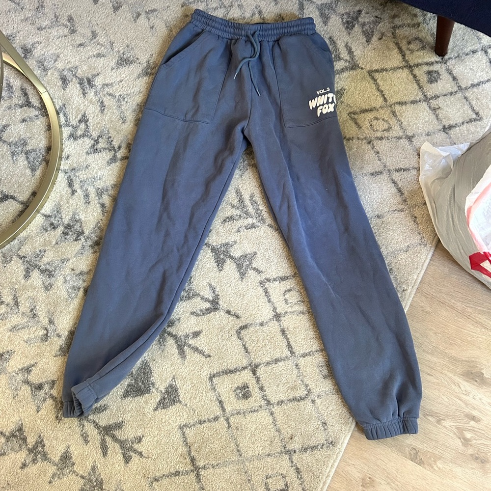 White Fox Boutique Navy Sweatpants